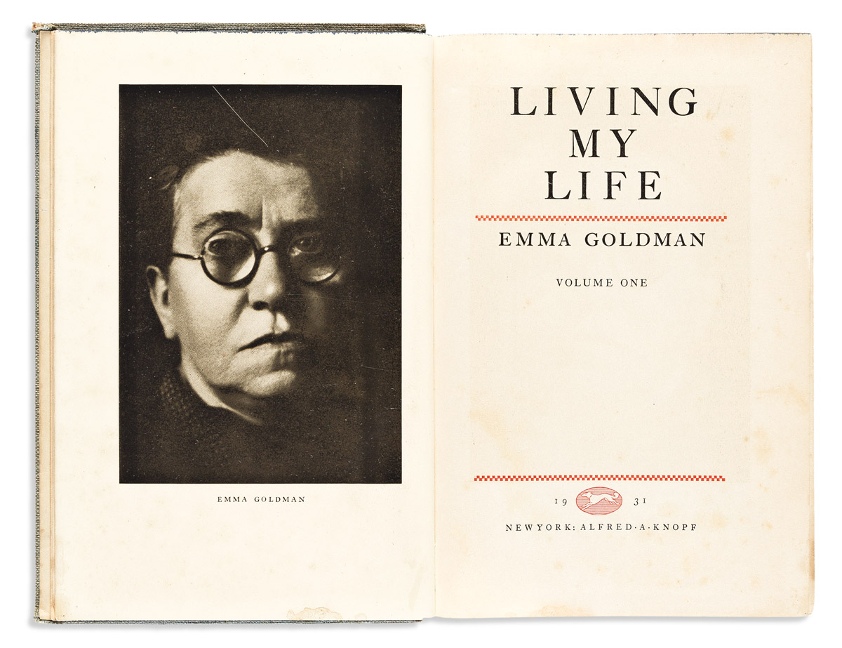 Goldman, Emma (1869-1940) Living My Life.